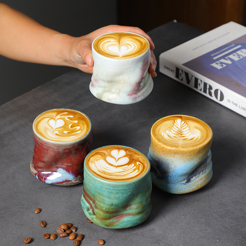 Handmade Ceramic Mug - Tazas de café expreso de gres,