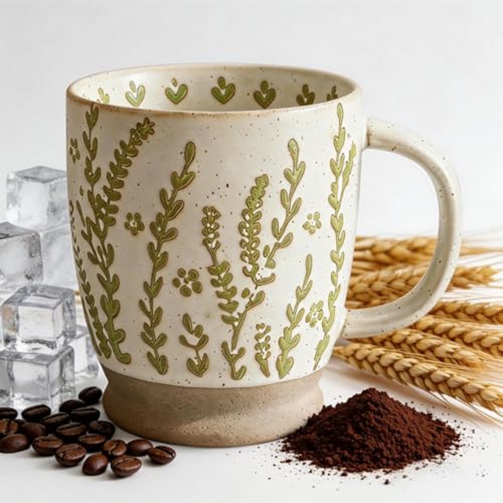 Handmade Ceramic Mug - Taza de Café de 18 oz,