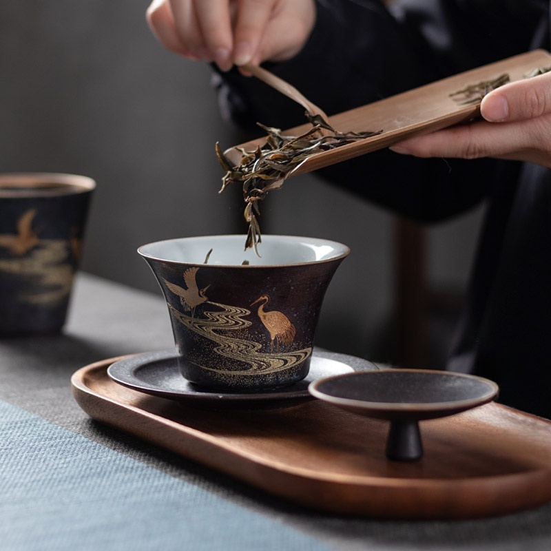 Grúa de cerámica Gaiwan, juego - Handmade Ceramic Mug reseña y precio