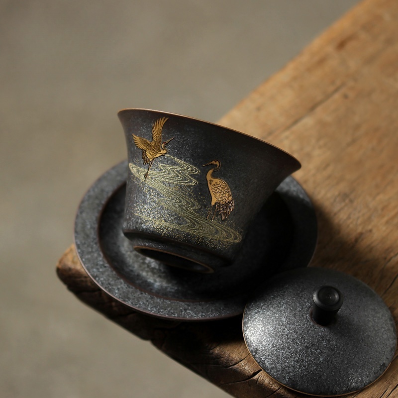 Grúa de cerámica Gaiwan, juego - Handmade Ceramic Mug reseña y precio