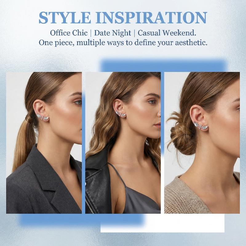Pendientes de Cruz con Alas de - Luxury Lifestyle Party reseña y precio