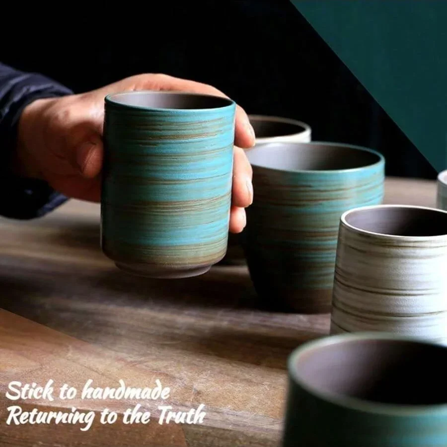 Taza de gres esmaltada craquel - Handmade Ceramic Mug reseña y precio
